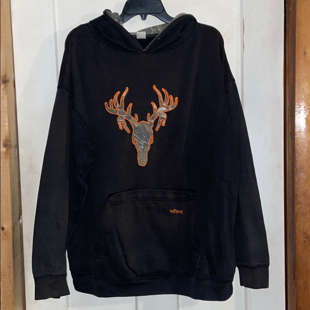 Hot shot/real tree textpac black&orange sweatshirt